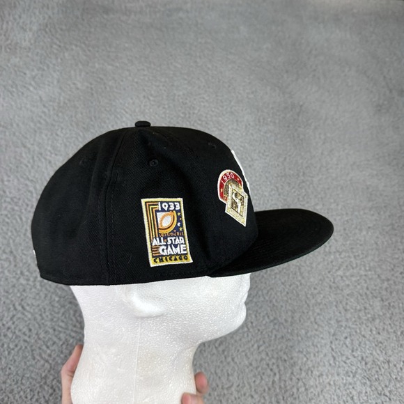 Hat Club‎ Chicago White Sox New Era 59Fifty Hat 8 All Star Game Patches Black - Picture 6 of 11